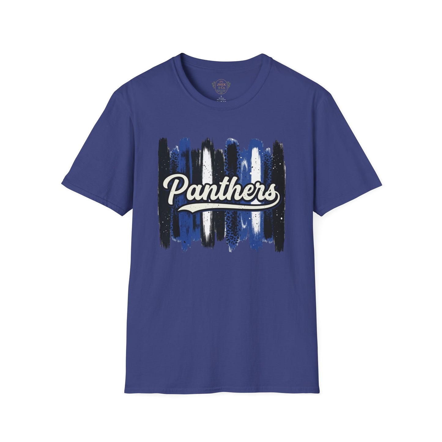 Panthers Brushstroke T-Shirt — Retro Script School Spirit Tee