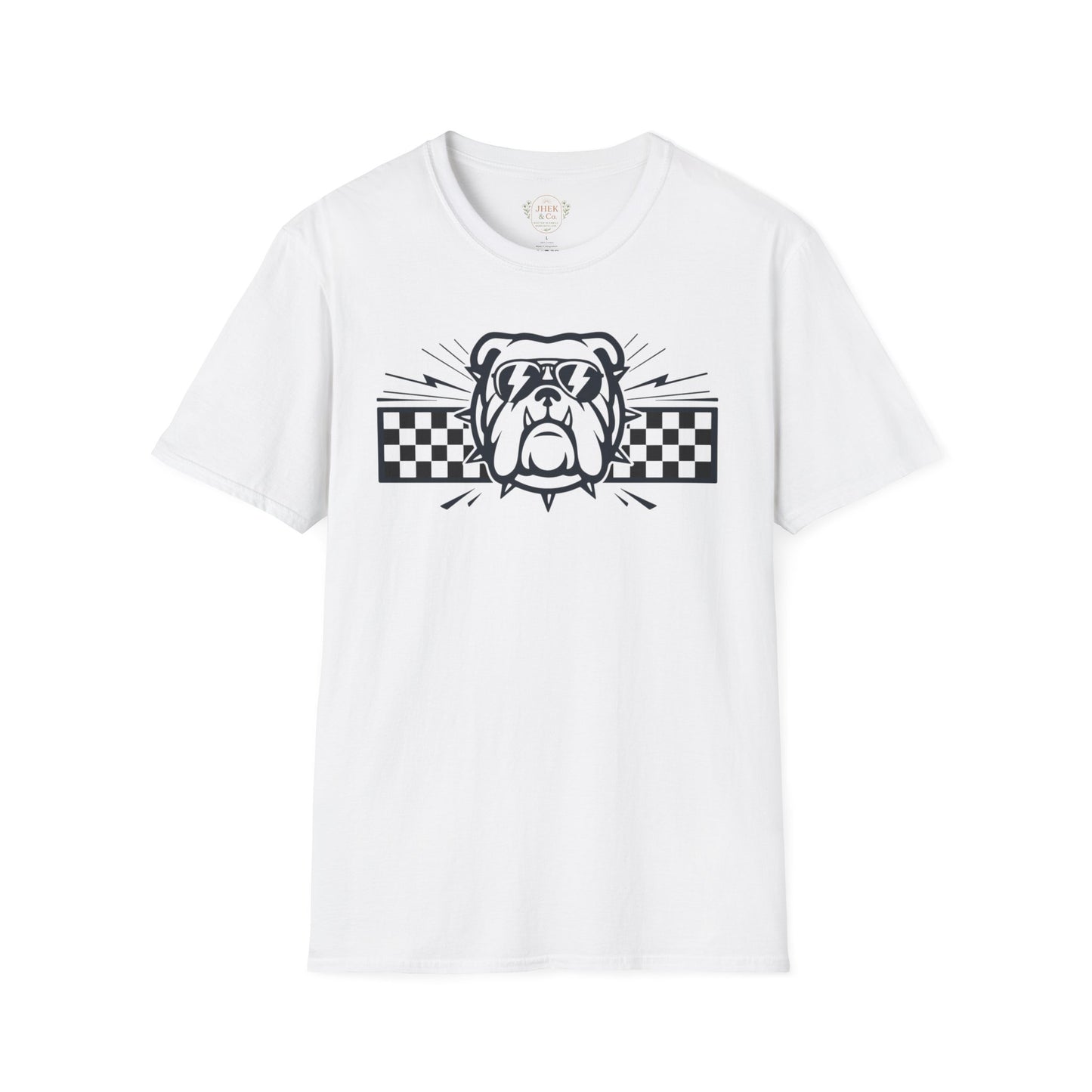 Bulldog Checkerboard Graphic Tee