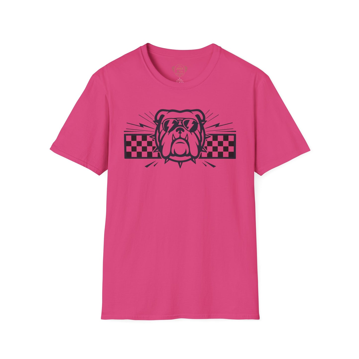 Bulldog Checkerboard Graphic Tee