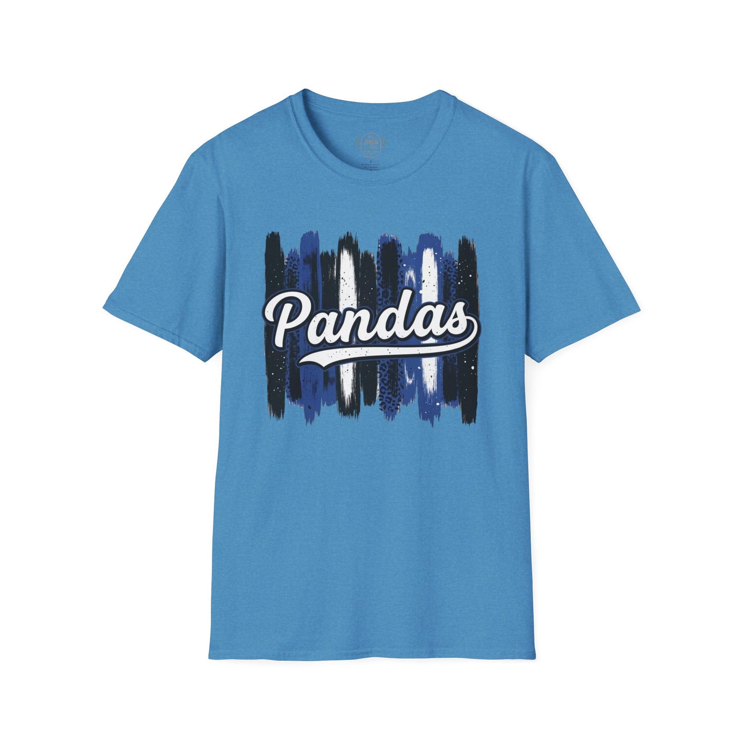 Pandas Brushstroke T-Shirt — Vintage Script School Spirit Tee