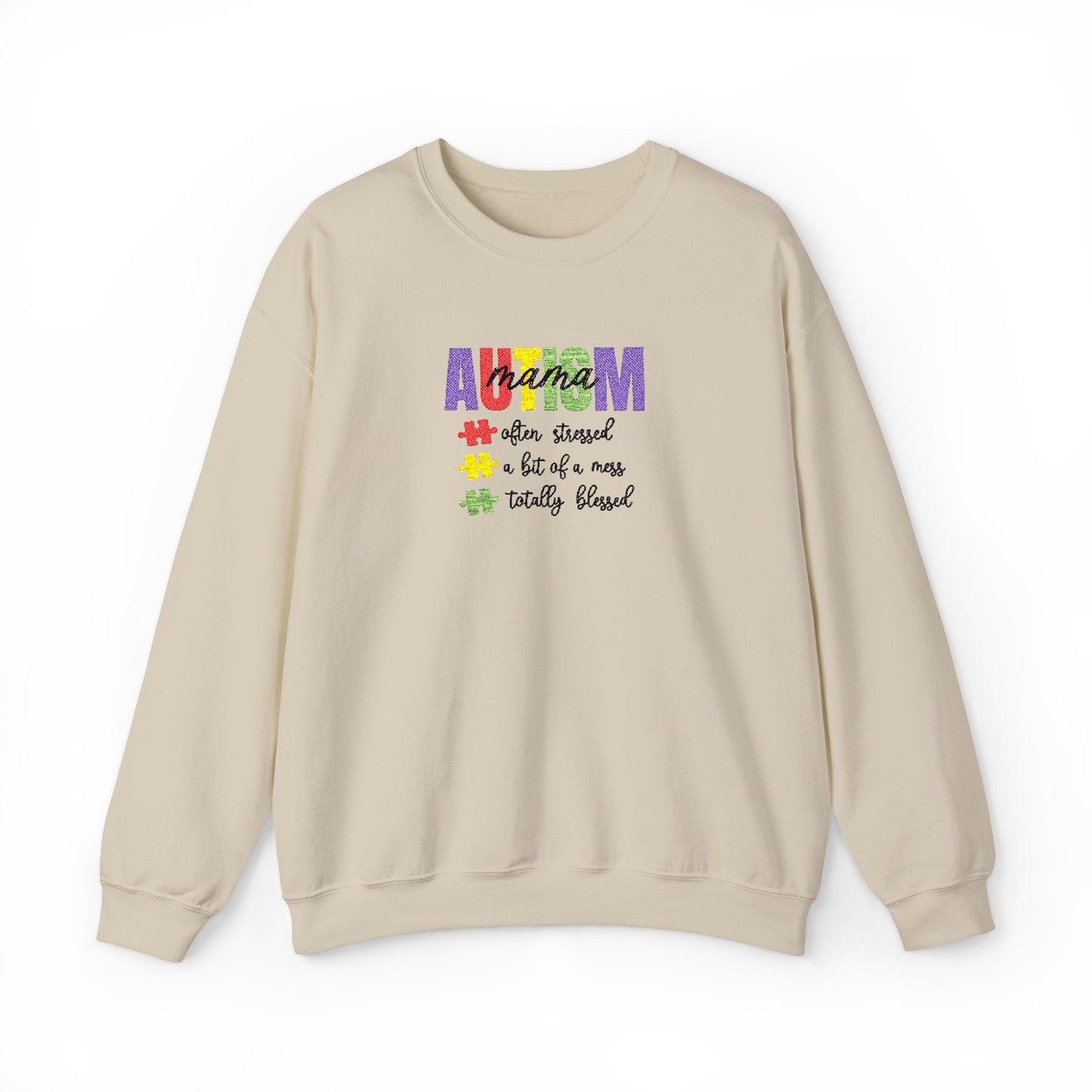 Autism Mama Crewneck Sweatshirt | Gildan 18000