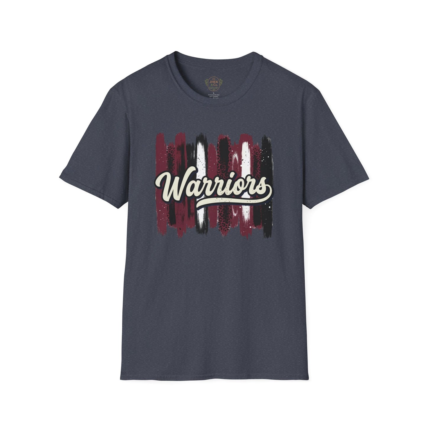 Warriors Brushstroke T‑Shirt — Script Team Spirit Tee