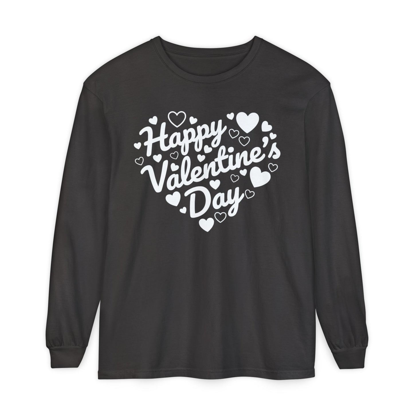 Happy Valentine’s Day Heart Long Sleeve Tee