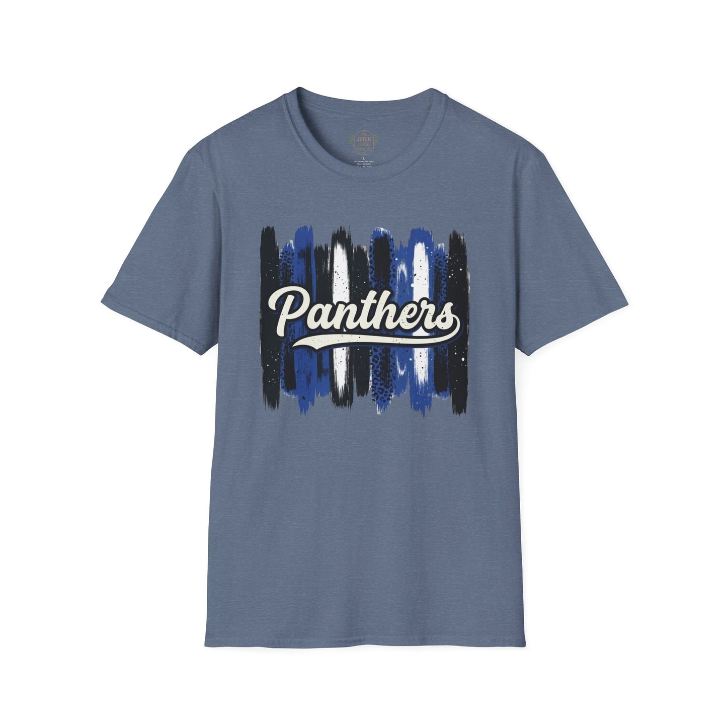 Panthers Brushstroke T-Shirt — Retro Script School Spirit Tee