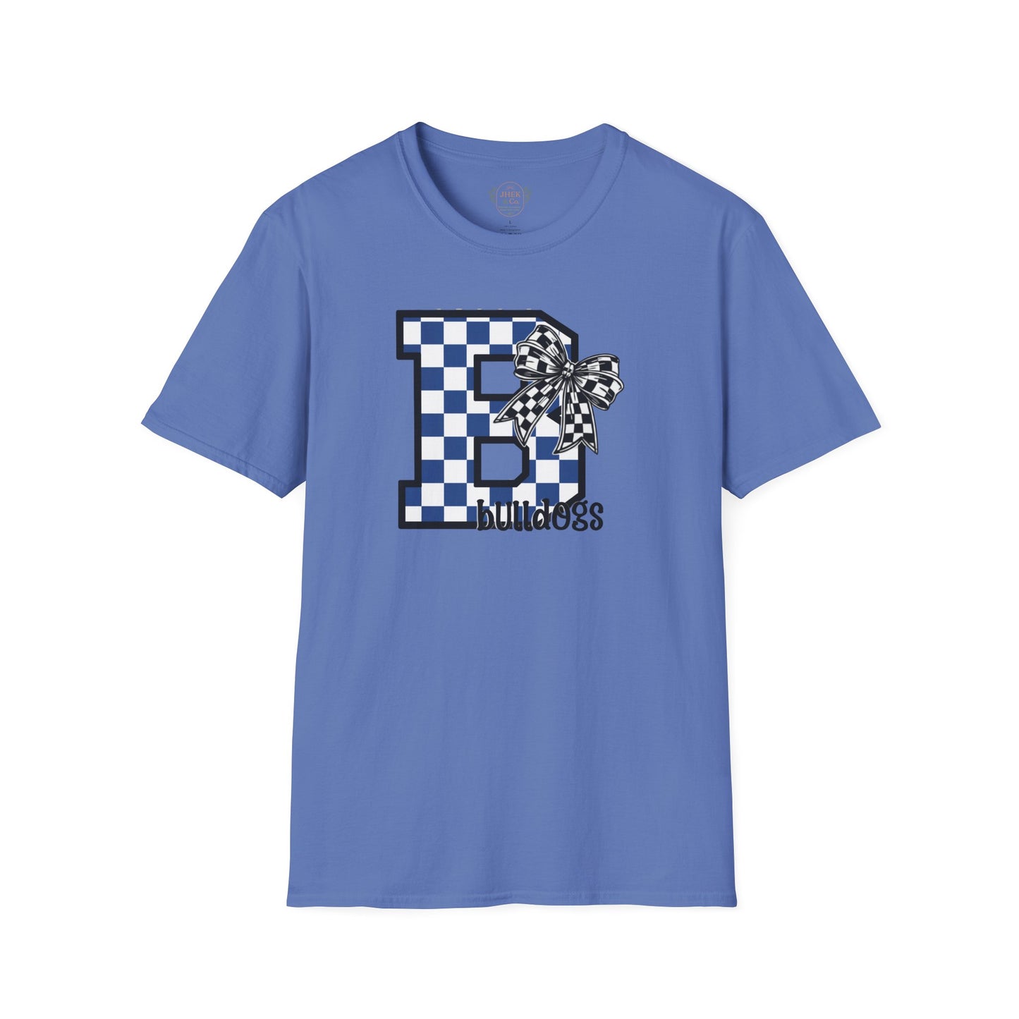 Checkerboard Letter B "Bulldogs" Graphic Tee