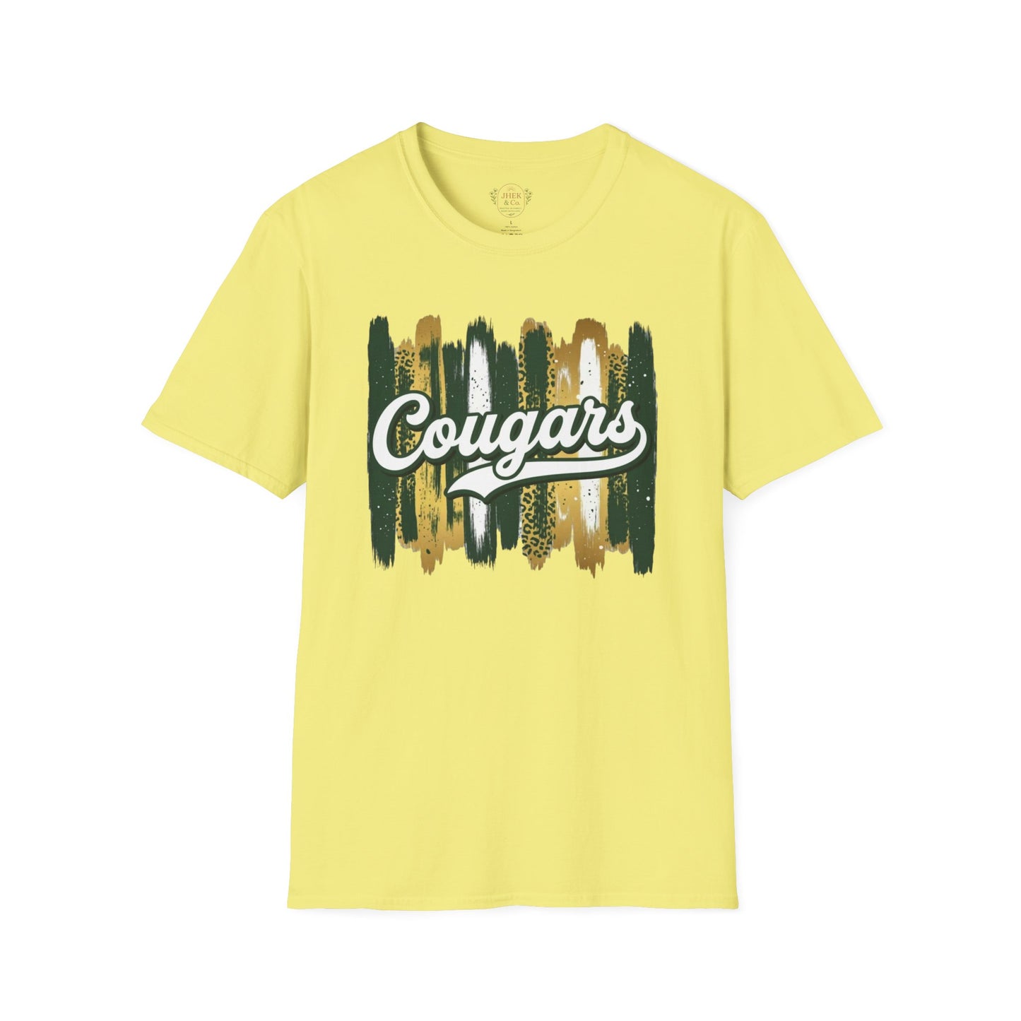 Cougars Vintage Brushstroke T-Shirt — School Spirit Team Tee