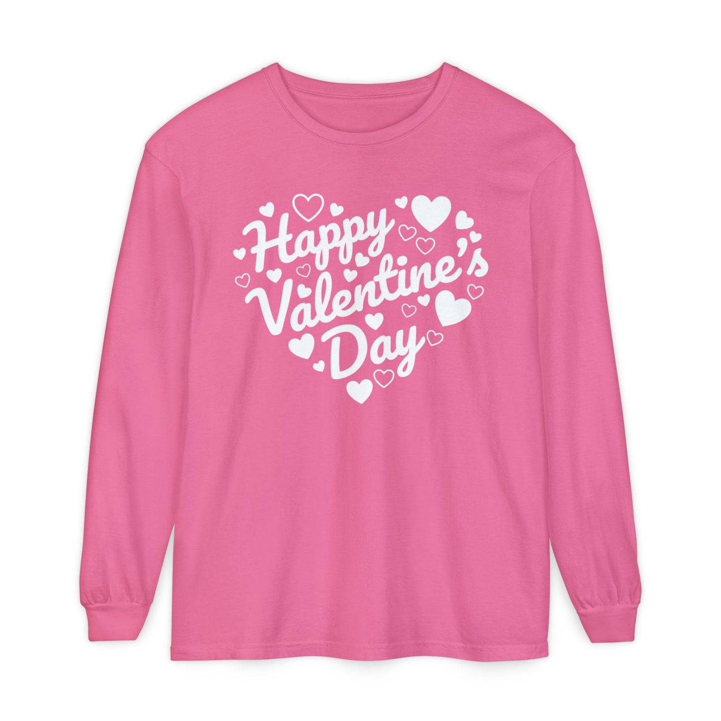 Happy Valentine’s Day Heart Long Sleeve Tee