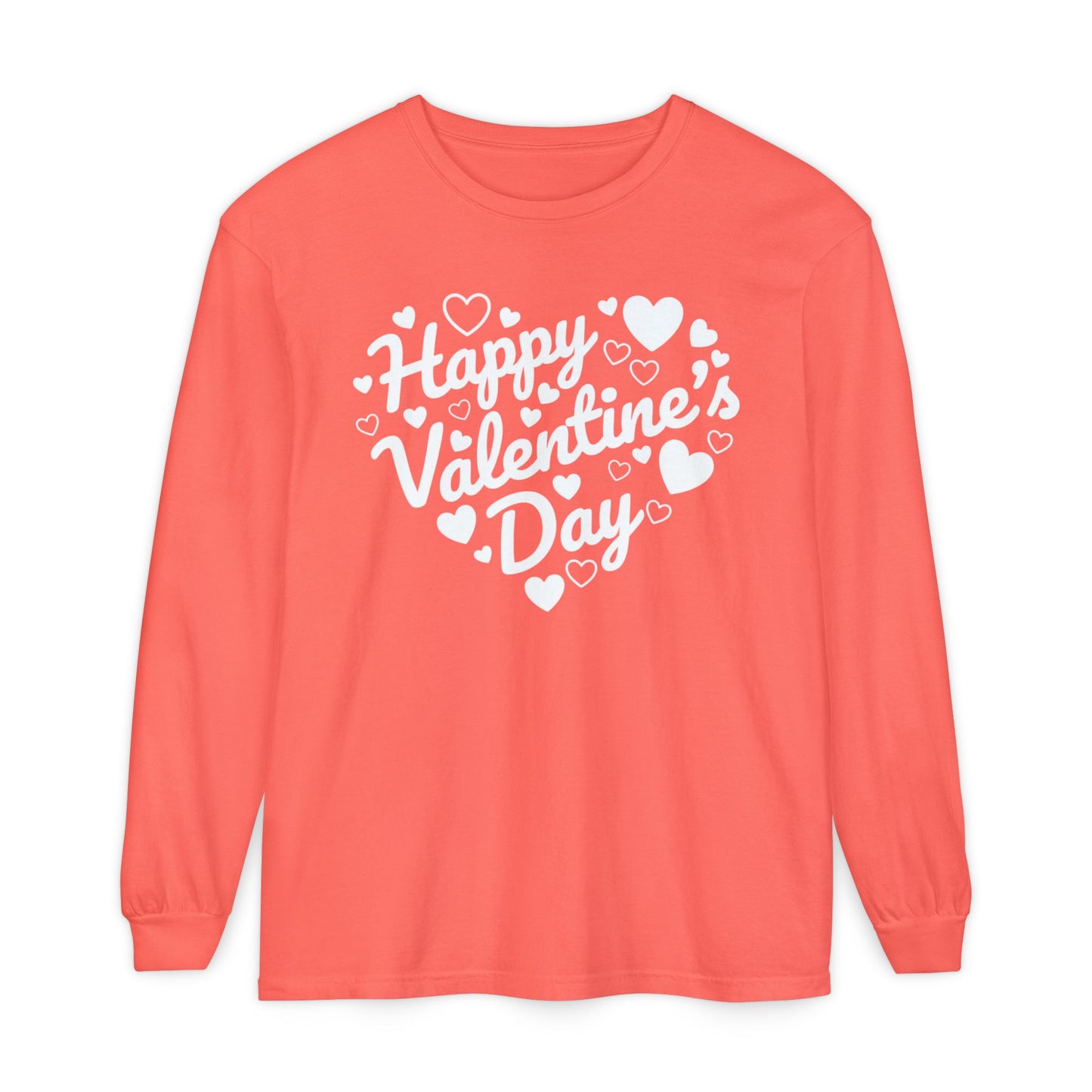 Happy Valentine’s Day Heart Long Sleeve Tee
