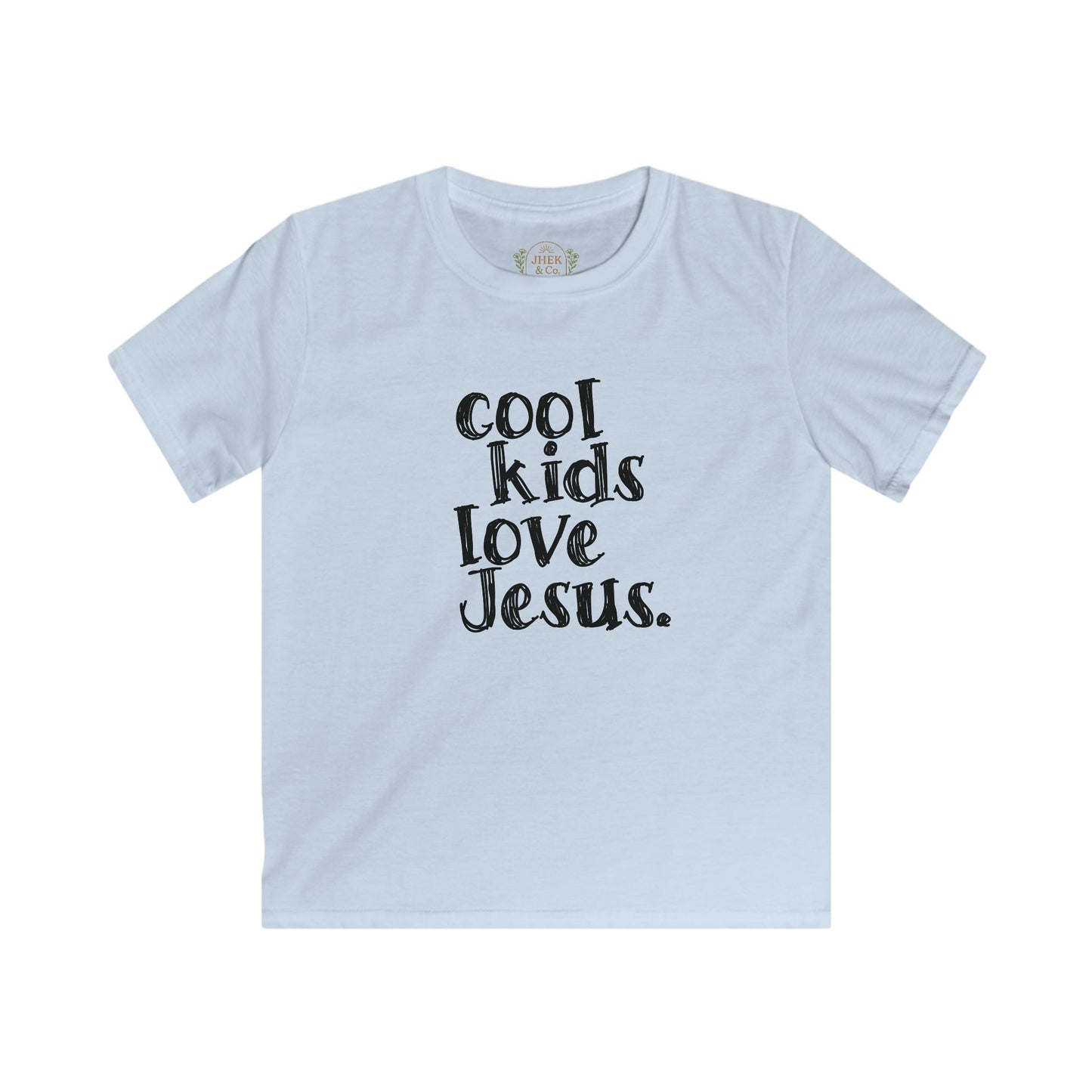 Kids Tee — "Cool Kids Love Jesus" Christian Children's T-Shirt