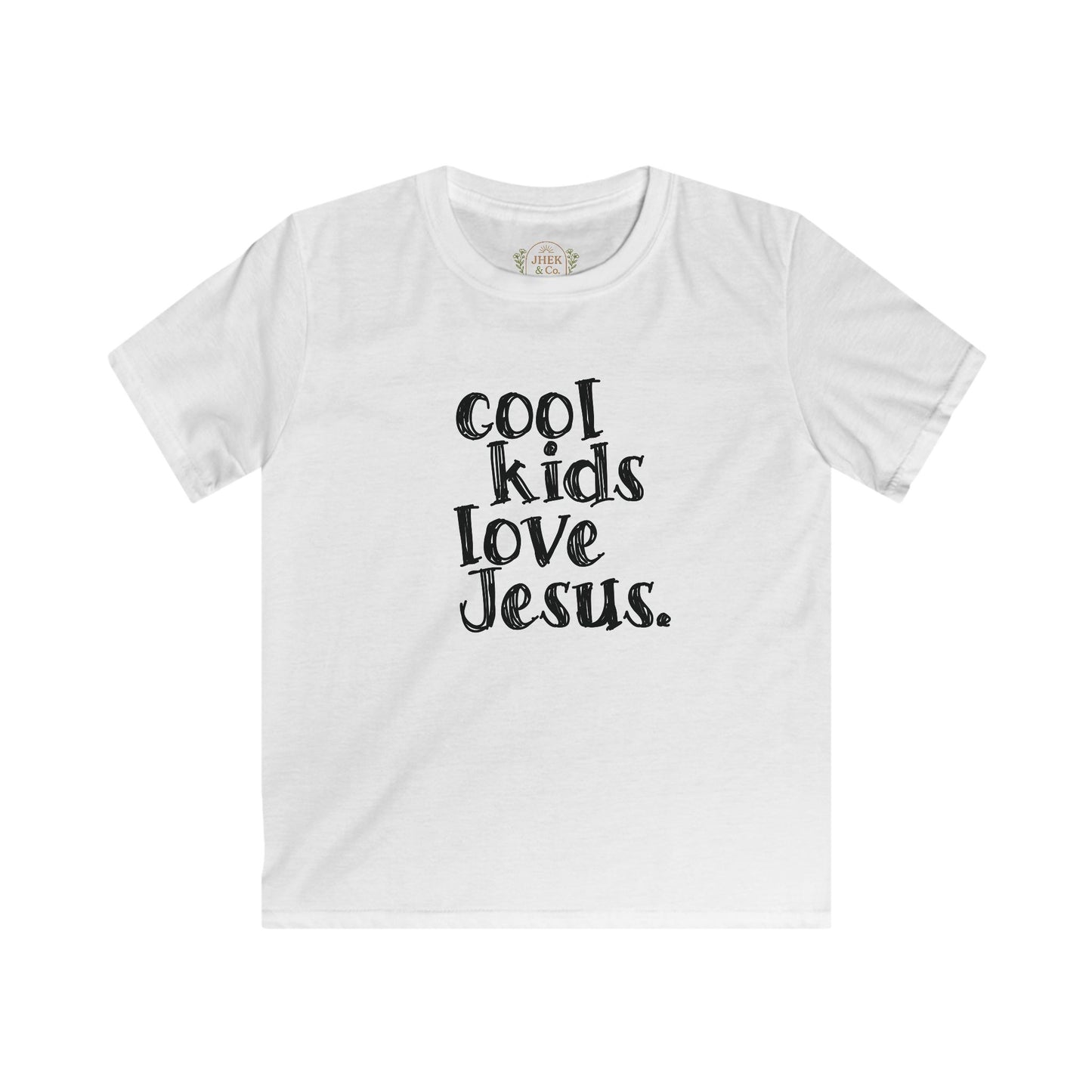 Kids Tee — "Cool Kids Love Jesus" Christian Children's T-Shirt