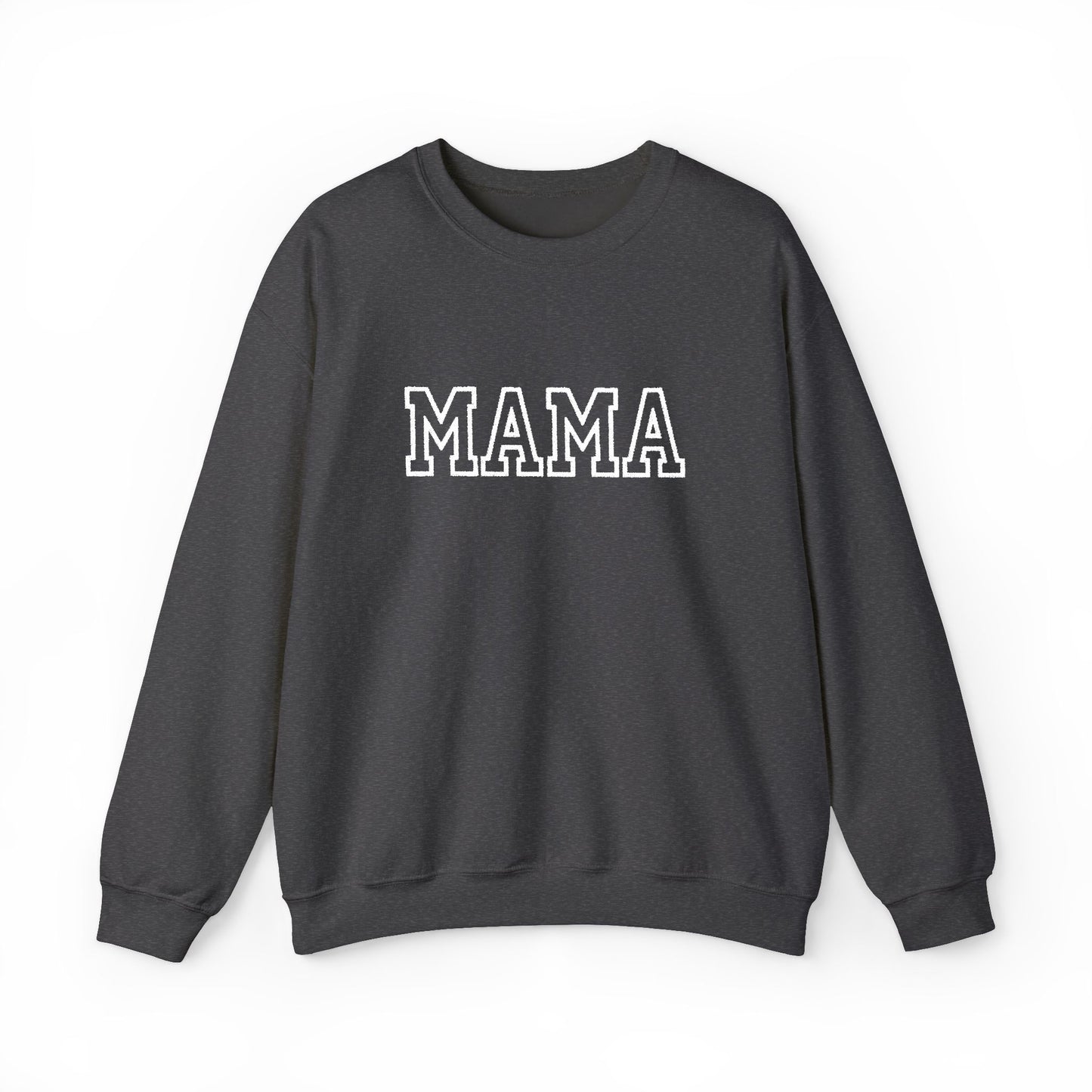 MAMA Embroidered Crewneck Sweatshirt | Gildan 18000