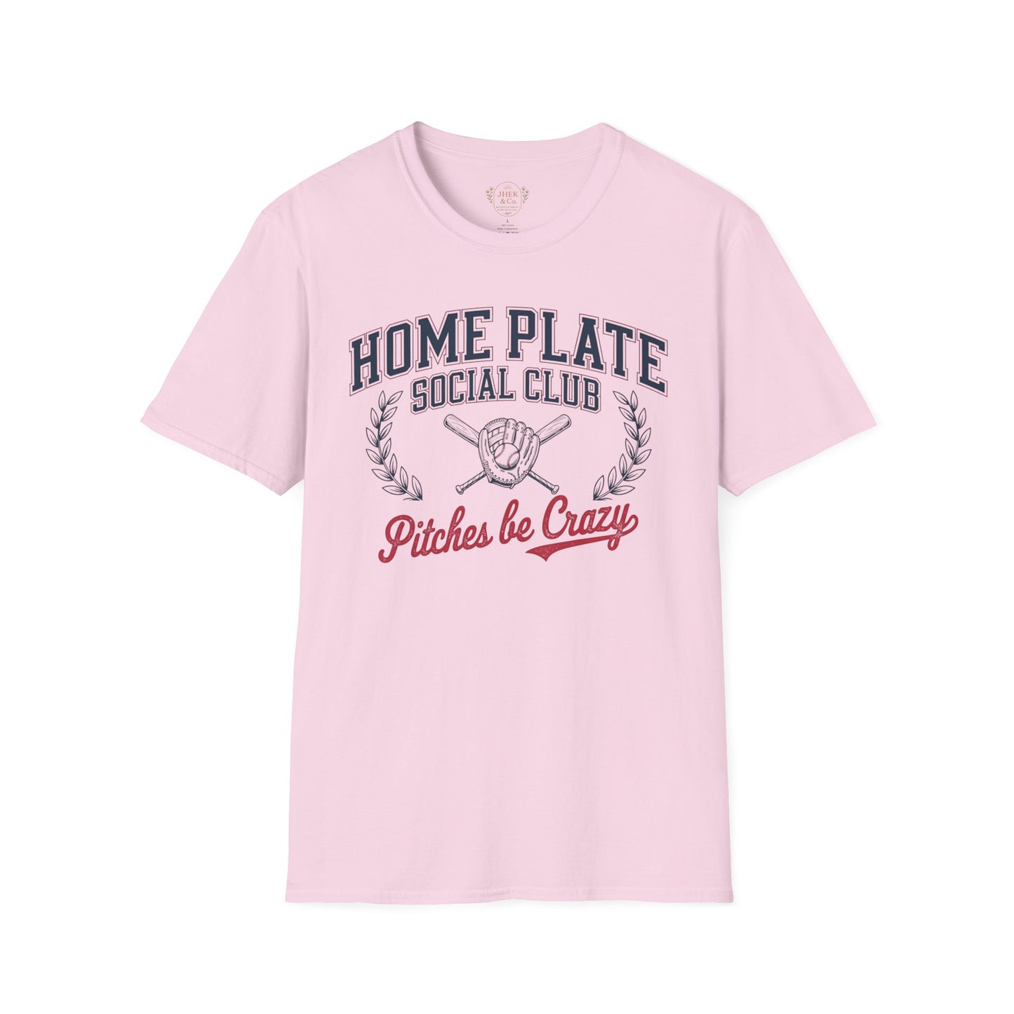 Home Plate Social Club Baseball Shirt – “Pitches Be Crazy” Tee