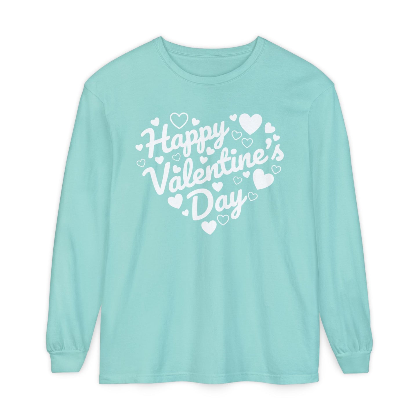 Happy Valentine’s Day Heart Long Sleeve Tee