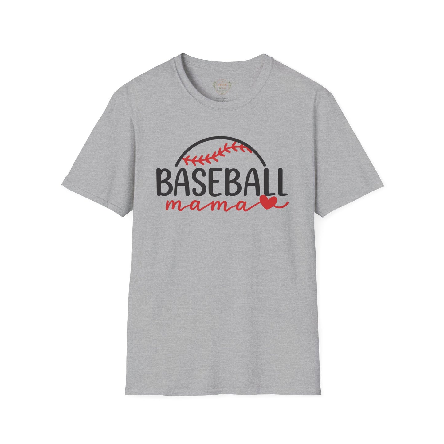 Baseball Mama T-Shirt — Cute Mom Baseball Mom Tee with Heart