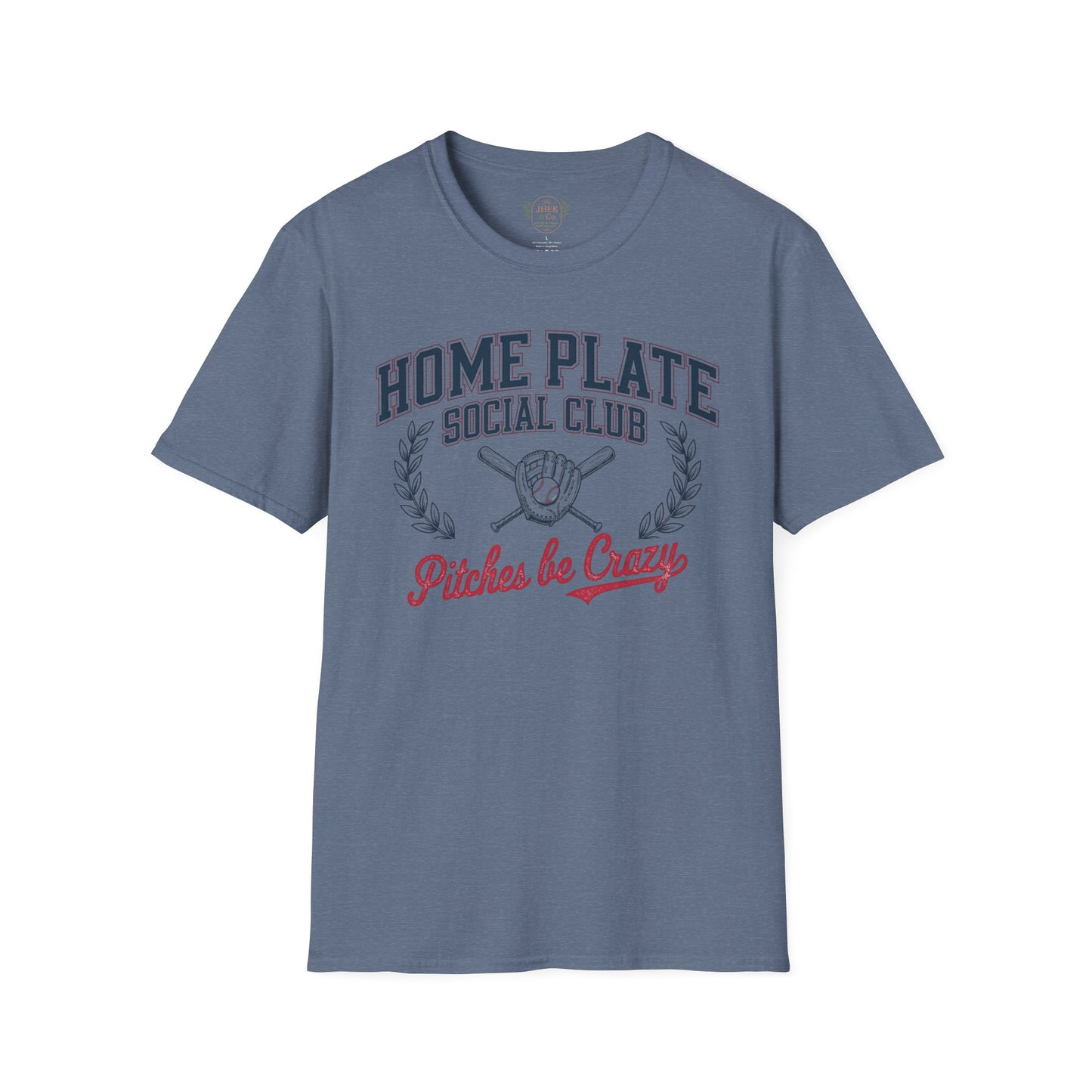 Home Plate Social Club Baseball Shirt – “Pitches Be Crazy” Tee