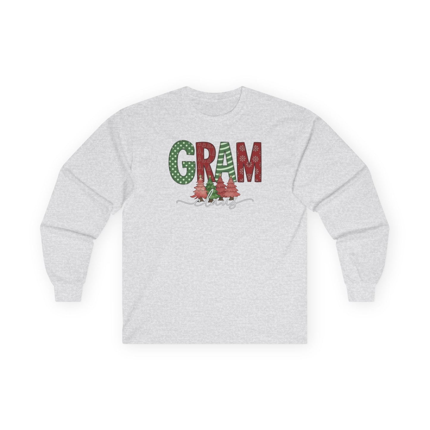 Gram Christmas Long Sleeve Tee — Festive 'GRAM' Holiday Shirt for Grandparents