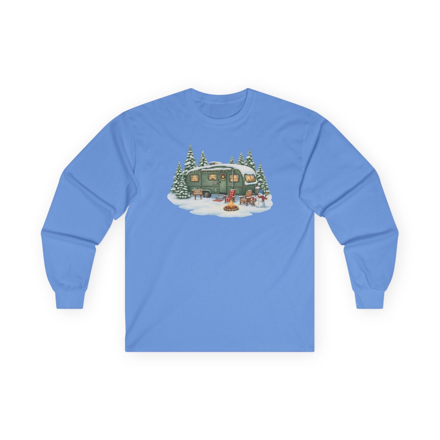 Cozy Retro Camper by Campfire Long Sleeve Graphic Tee