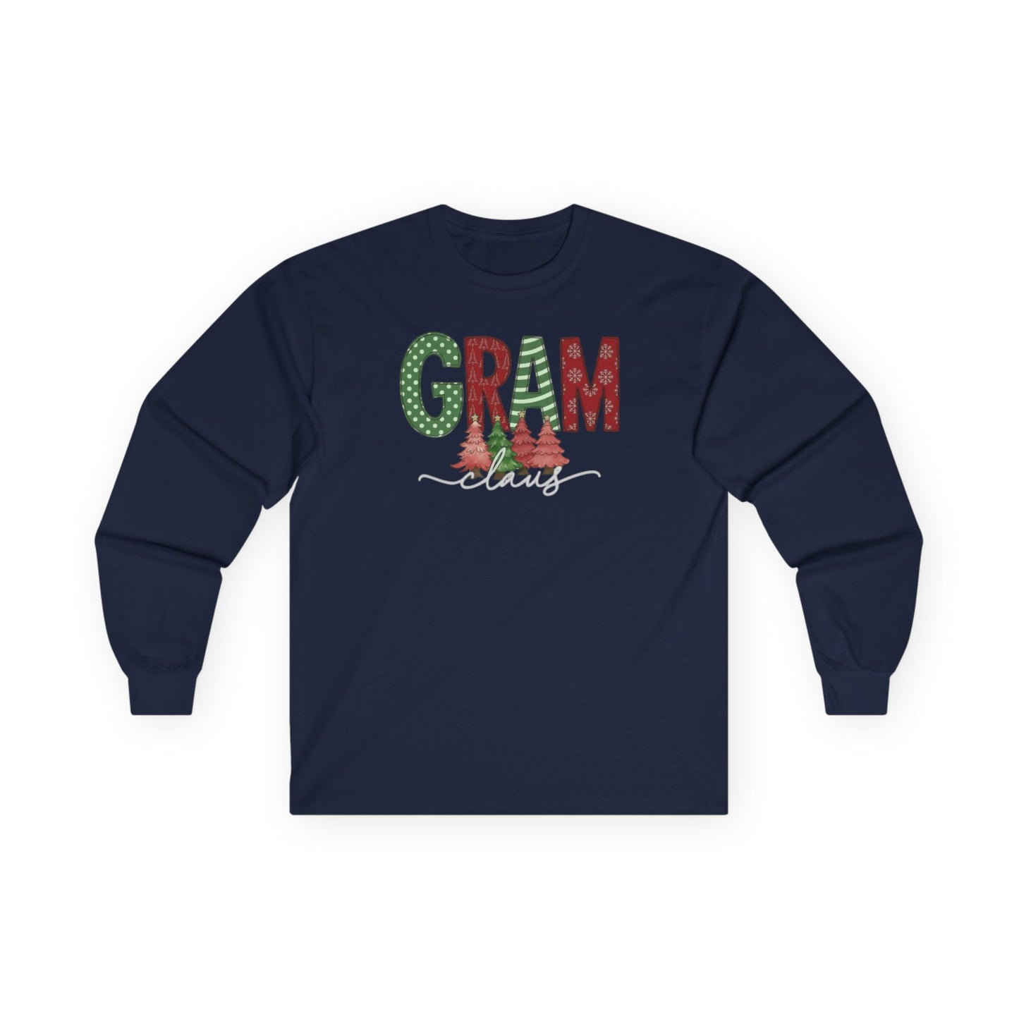 Gram Christmas Long Sleeve Tee — Festive 'GRAM' Holiday Shirt for Grandparents