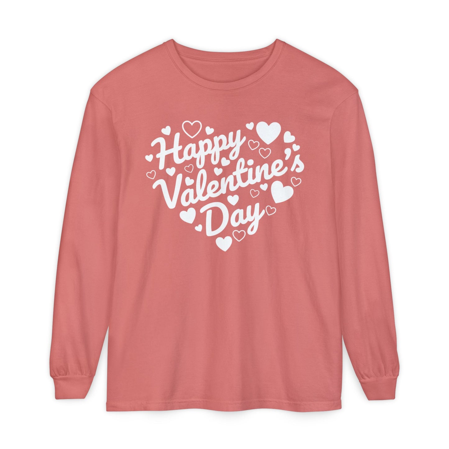 Happy Valentine’s Day Heart Long Sleeve Tee