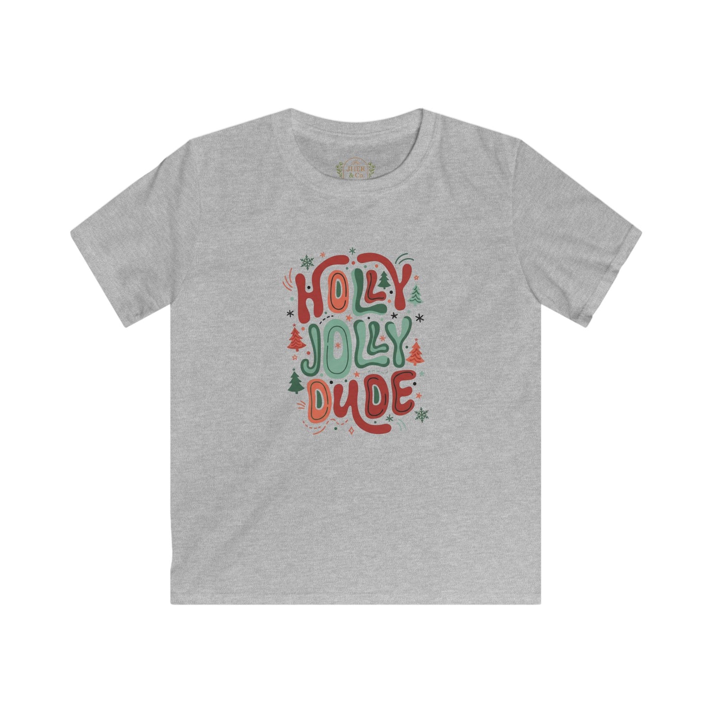 “Holly Jolly Dude” Christmas Graphic Tee