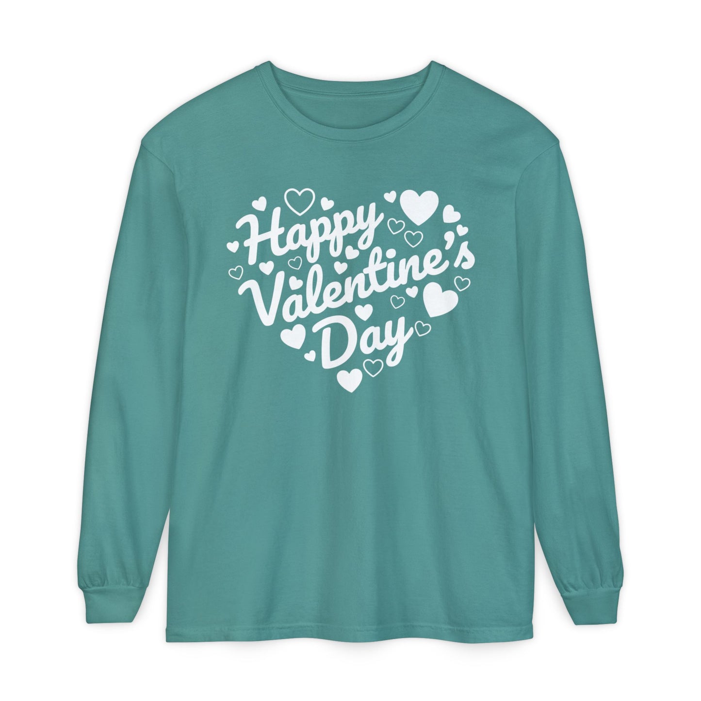Happy Valentine’s Day Heart Long Sleeve Tee